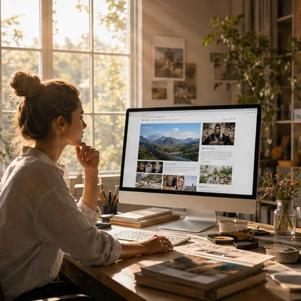 A creator publishing an ambitious WordPress website with an easy application installer